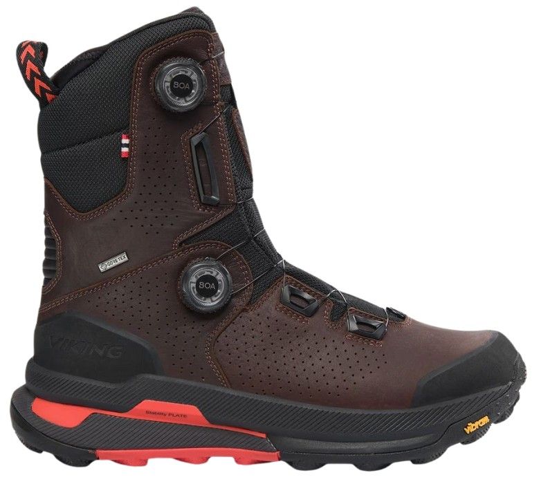 Viking Villrein PRO High GTX BOA Unisex kengät, Dark Brown/Black