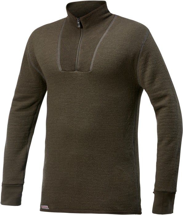 Woolpower Zip Turtleneck 200 Pine Green