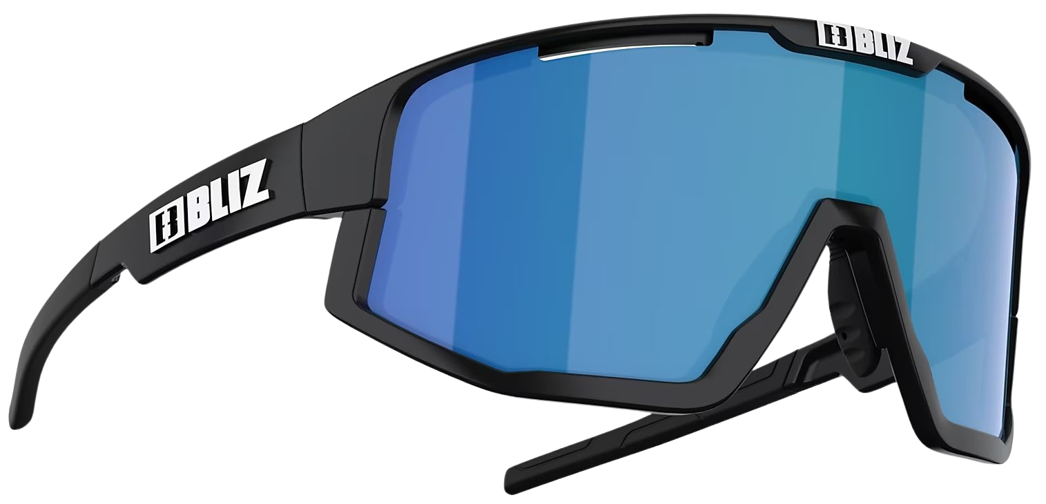 Bliz Fusion Matt Black with Smoke/Blue Multi