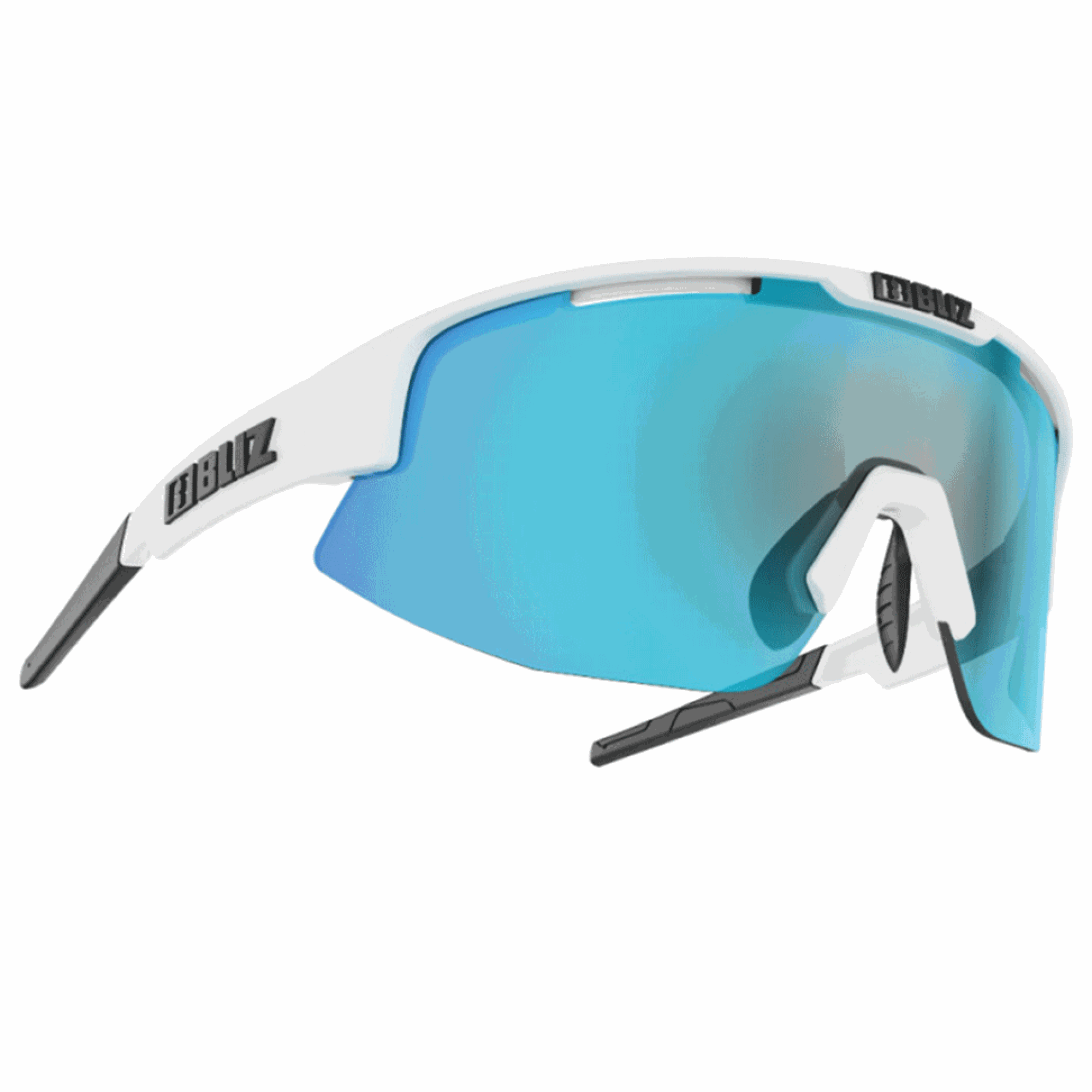 Bliz Matrix Small Matt White Smoke w Blue Multi