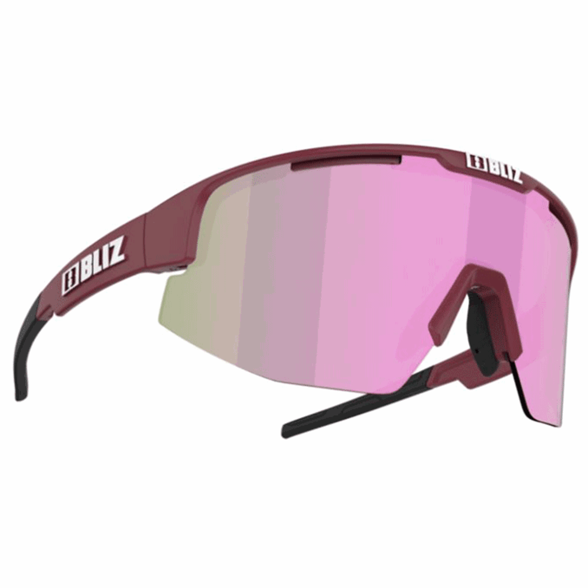 Bliz Matrix Small Matte Burgundy Brown w Rose Multi