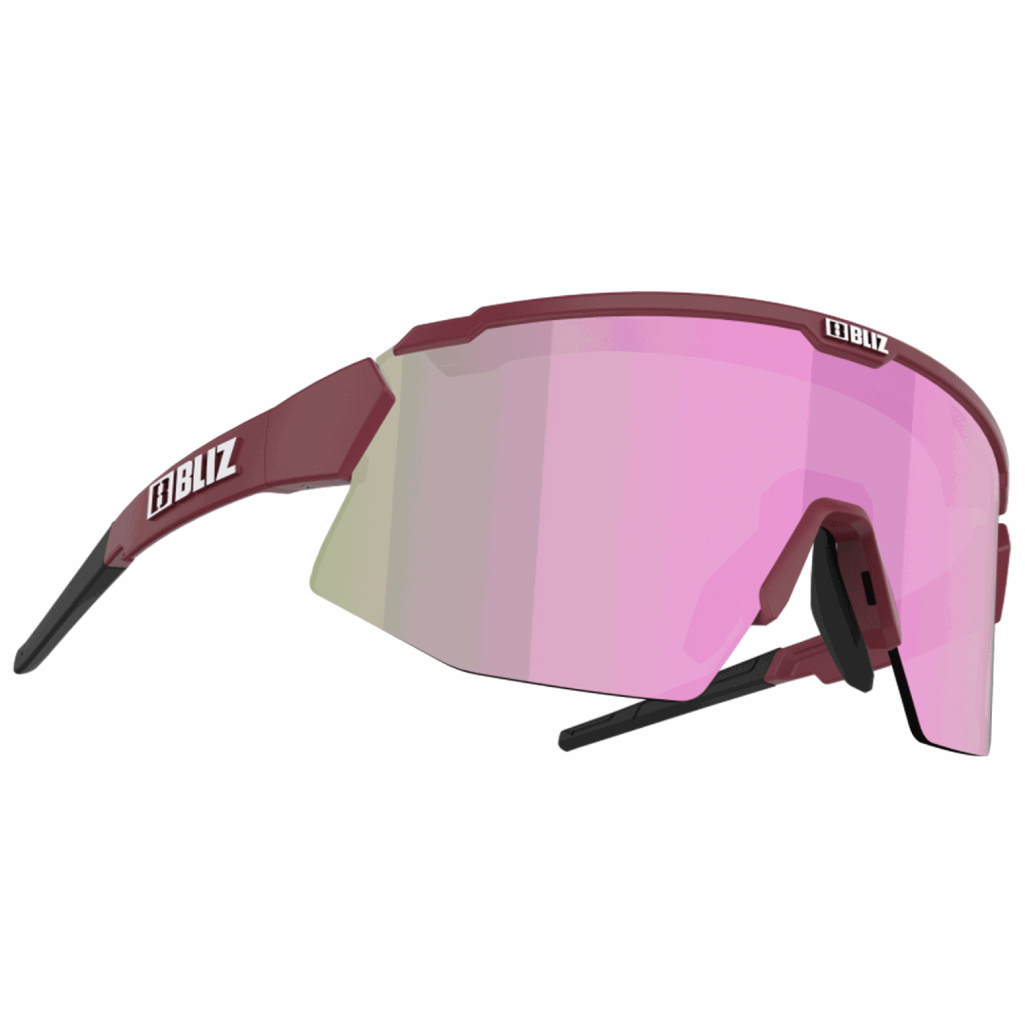 Bliz Breeze Small Matte Burgundy Brown w Rose Multi