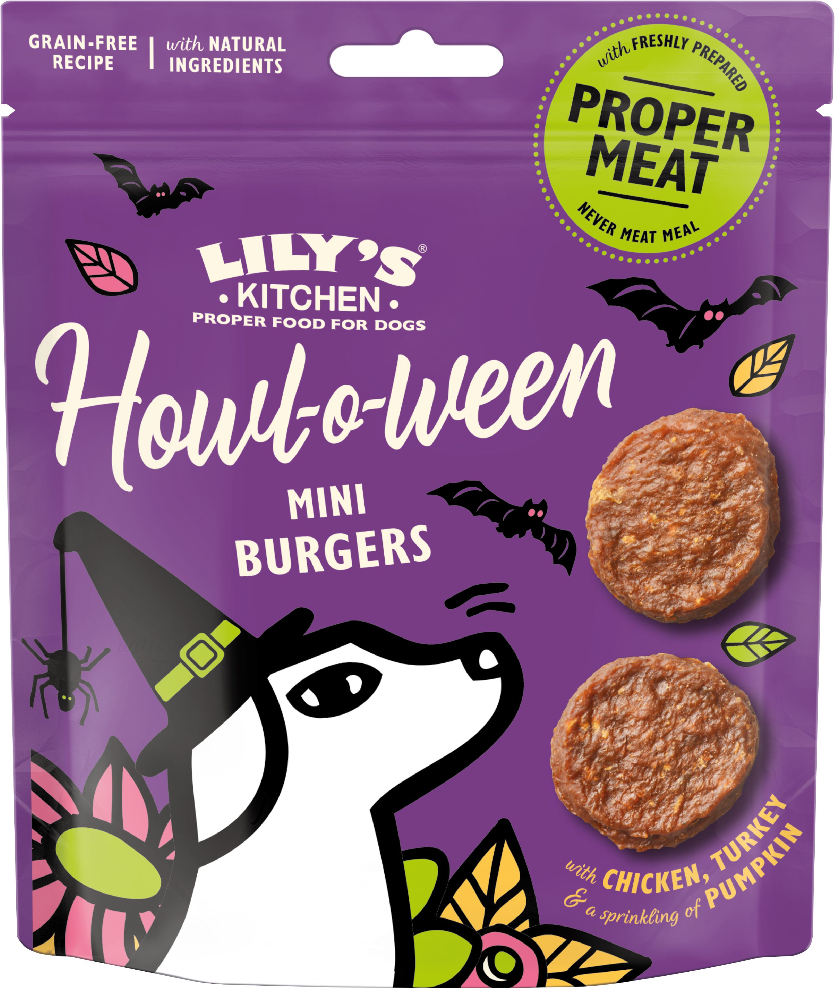 Lily's Kitchen Halloween Chicken + Turkey Mini Burgers 70 g