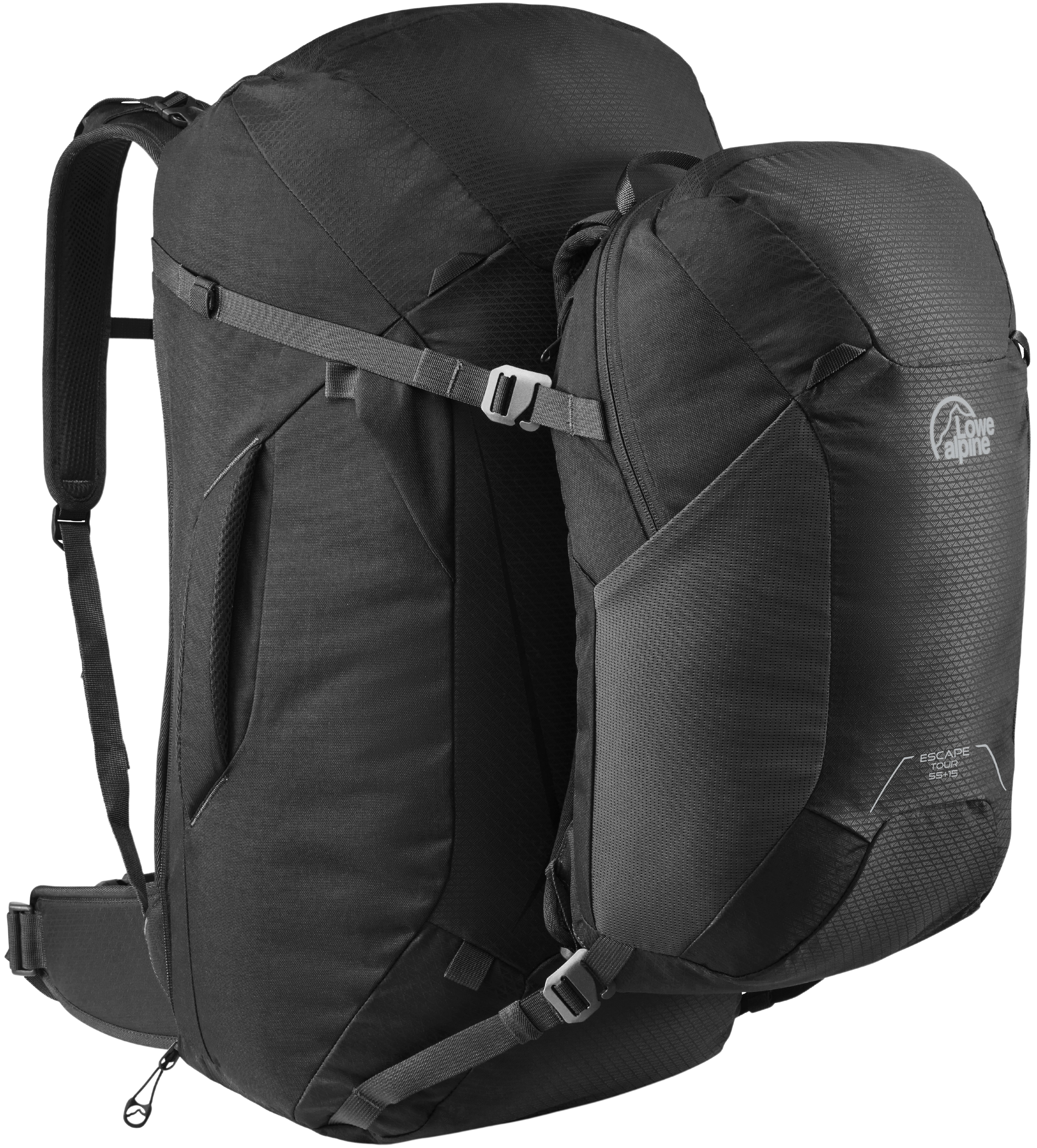 Lowe Alpine Mens Escape Tour 55+15 Black
