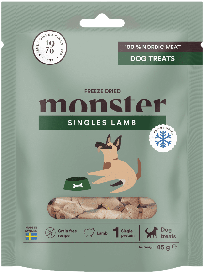 Monster Dog Treats Freeze Dried Lamb 45 g
