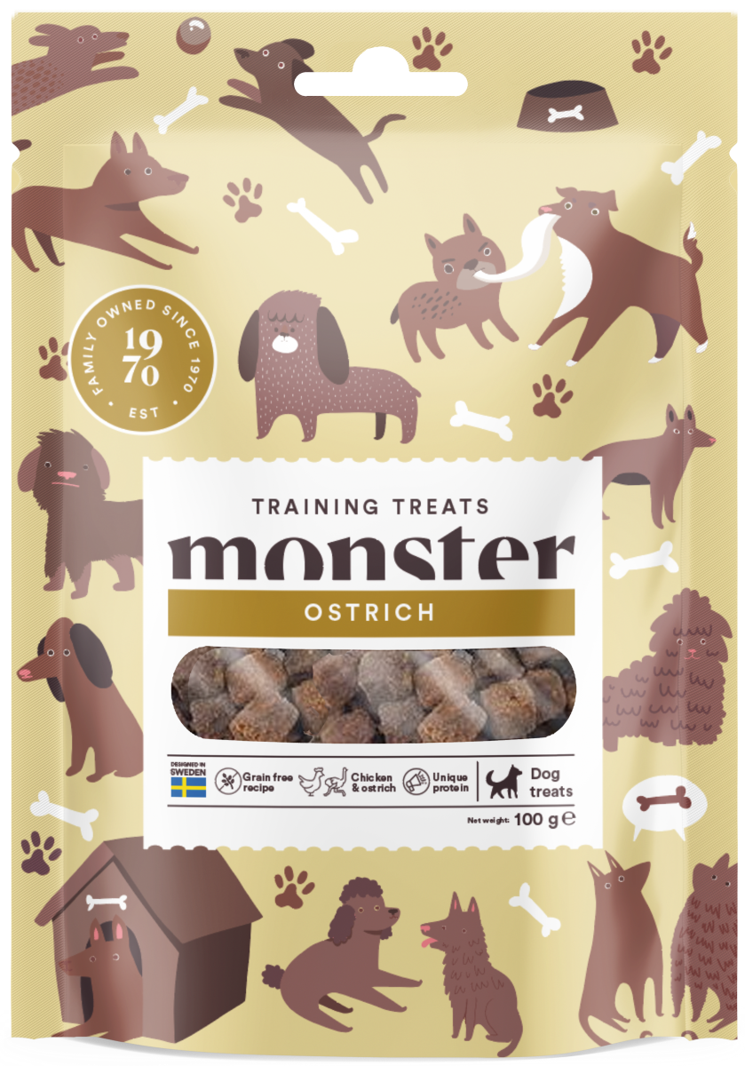 Monster Dog Training Treats Ostrich 100 g