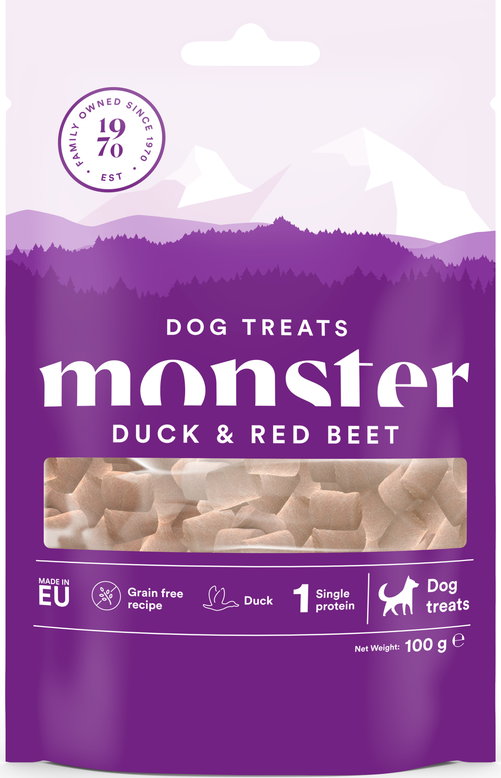 Monster Dog Treats All Breed Duck/Beet 100 g