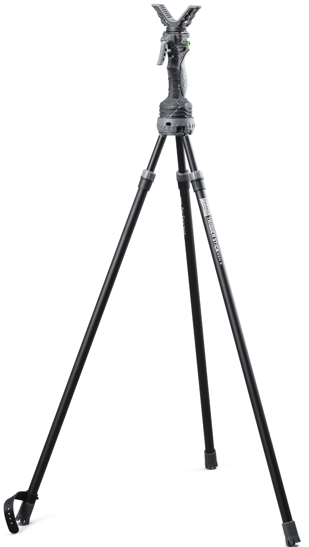 Primos Trigger Stick Gen III Tall Tripod ampumatuki, 61-157 cm, musta