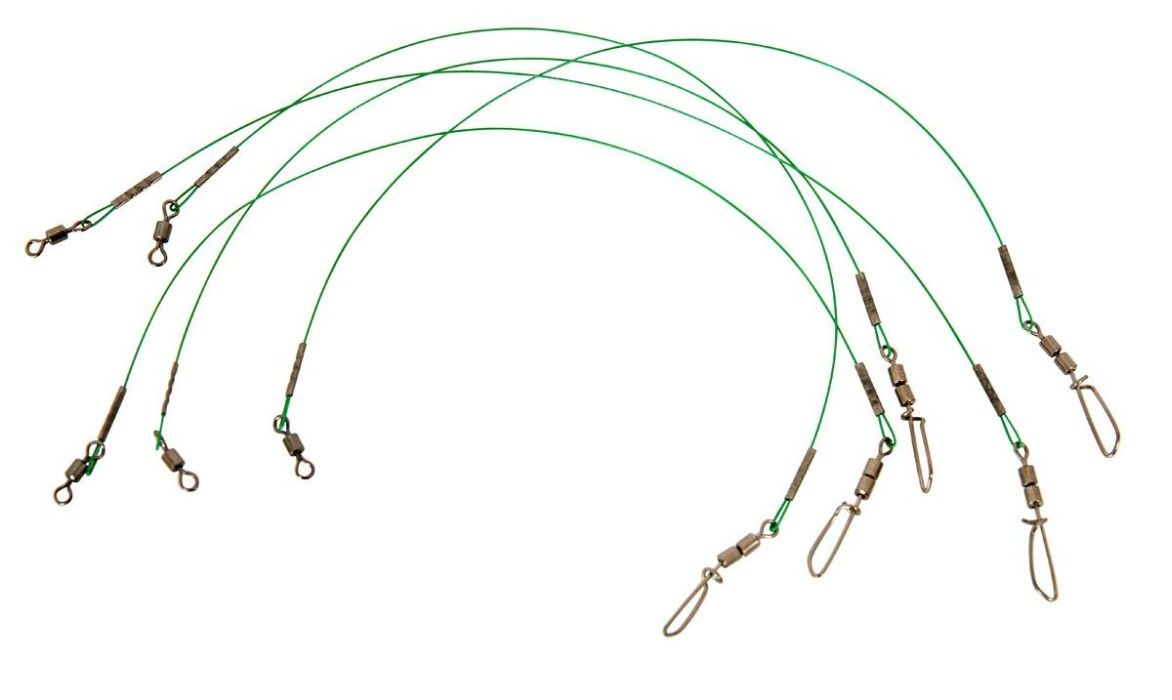 IFish No-Twist stålfortom med sikkerhetsfeste