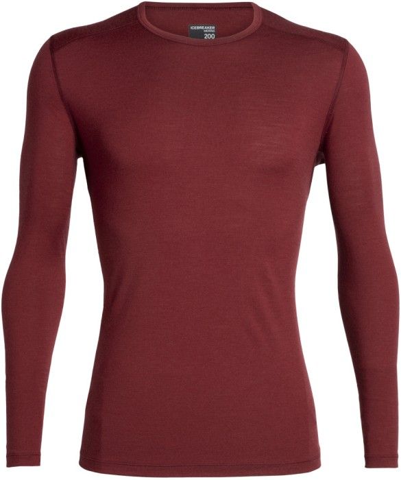 Icebreaker M's 200 Oasis LS Crewe Cabernet