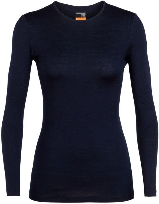 Icebreaker W's Oasis LS Crewe 200 Midnight Navy