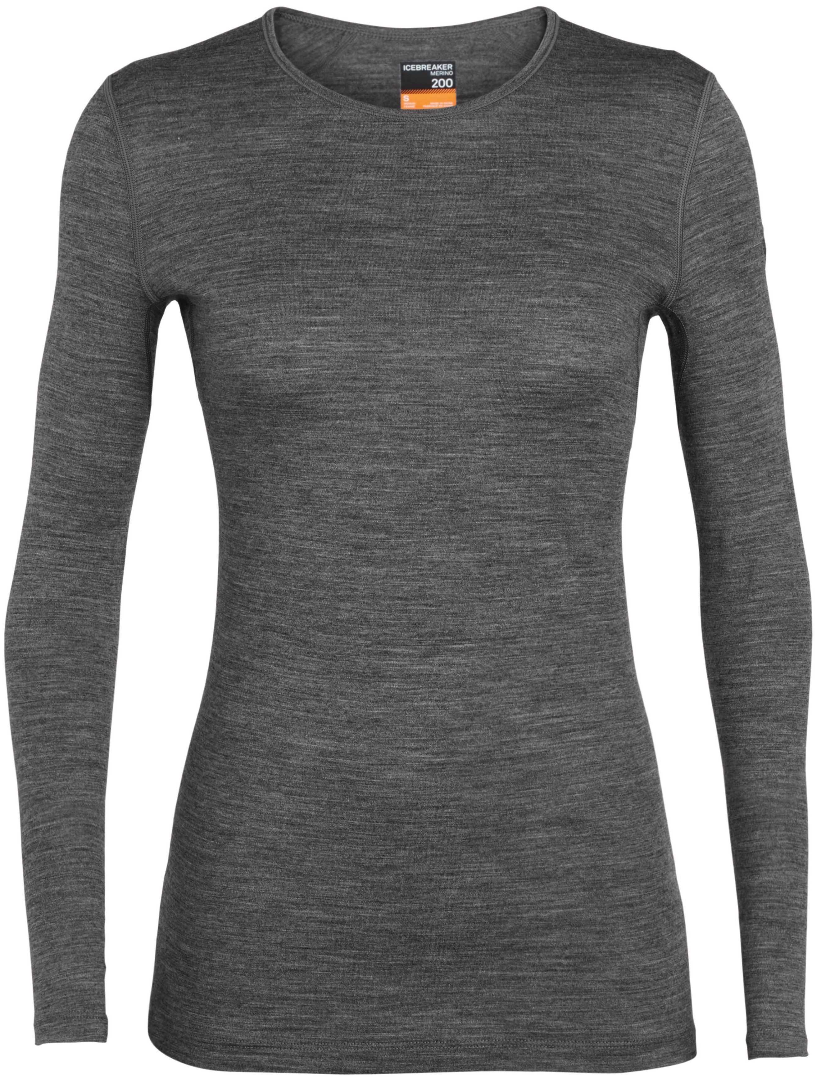 Icebreaker W's 200 Oasis LS Crewe Gritstone Heather