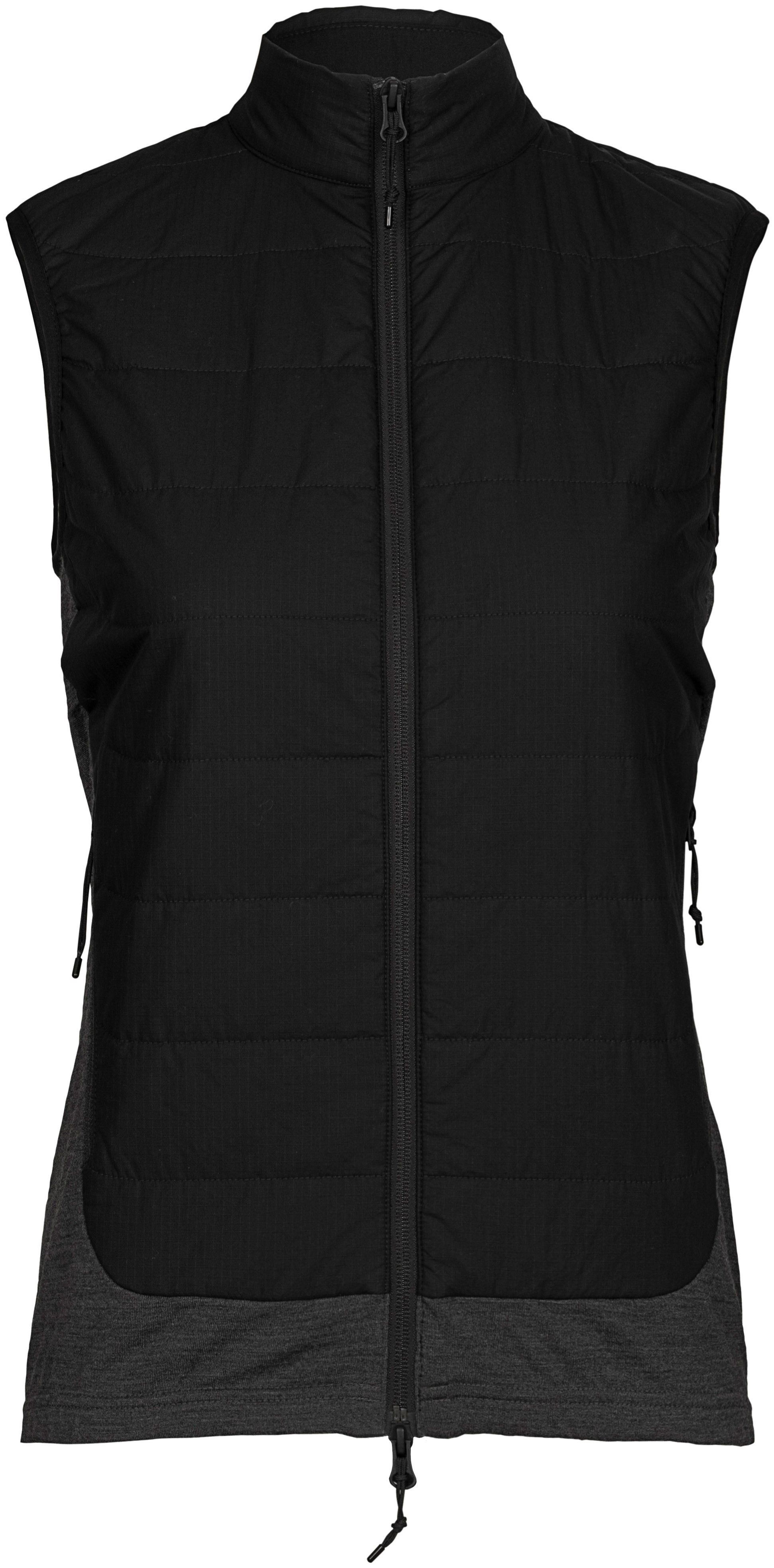 Icebreaker W's MerinoLoft Vest Black/Jet Hthr/Cb