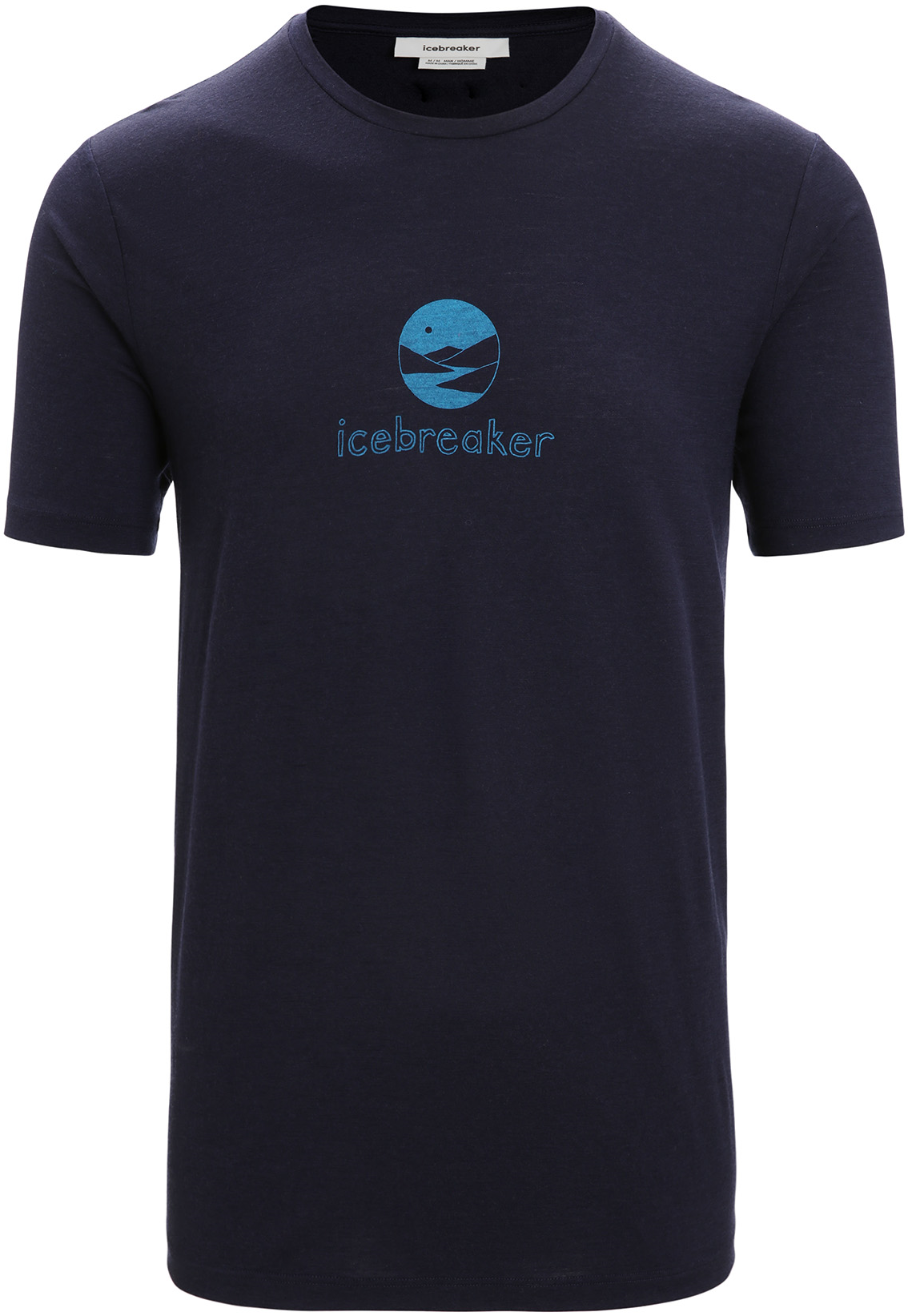 Icebreaker M's Tech Lite II SS Tee Midnight Navy/Essential Logo