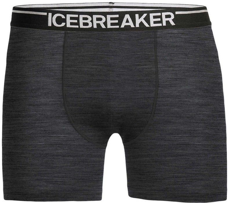 Icebreaker M's Anatomica Boxers Jet Hthr/Black