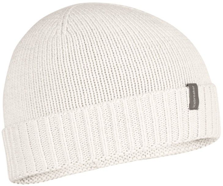 Icebreaker Vela Cuff Beanie Ecru Ecru Heather