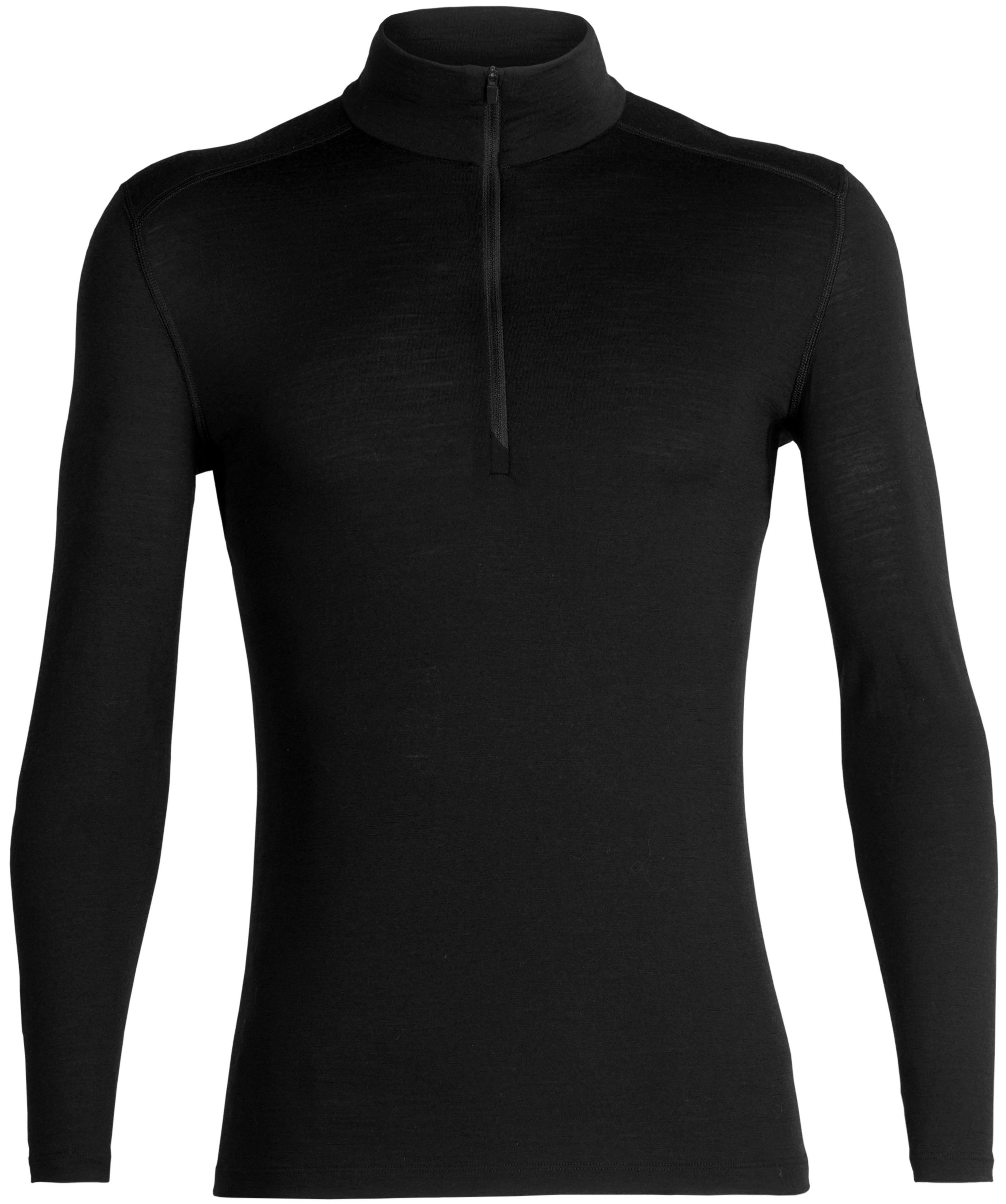 Icebreaker Ms 200 Oasis LS Half Zip Black