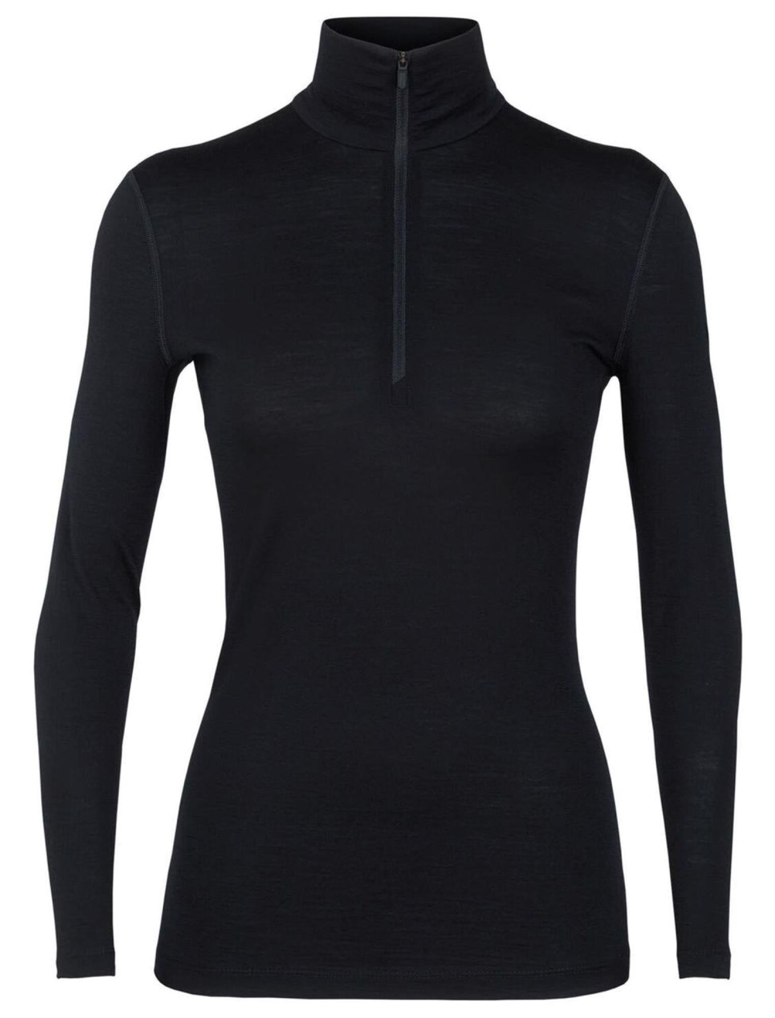 Icebreaker Wmns 200 Oasis Half Zip Svart