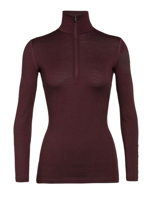 Icebreaker W's 200 Oasis LS Half Zip Redwood