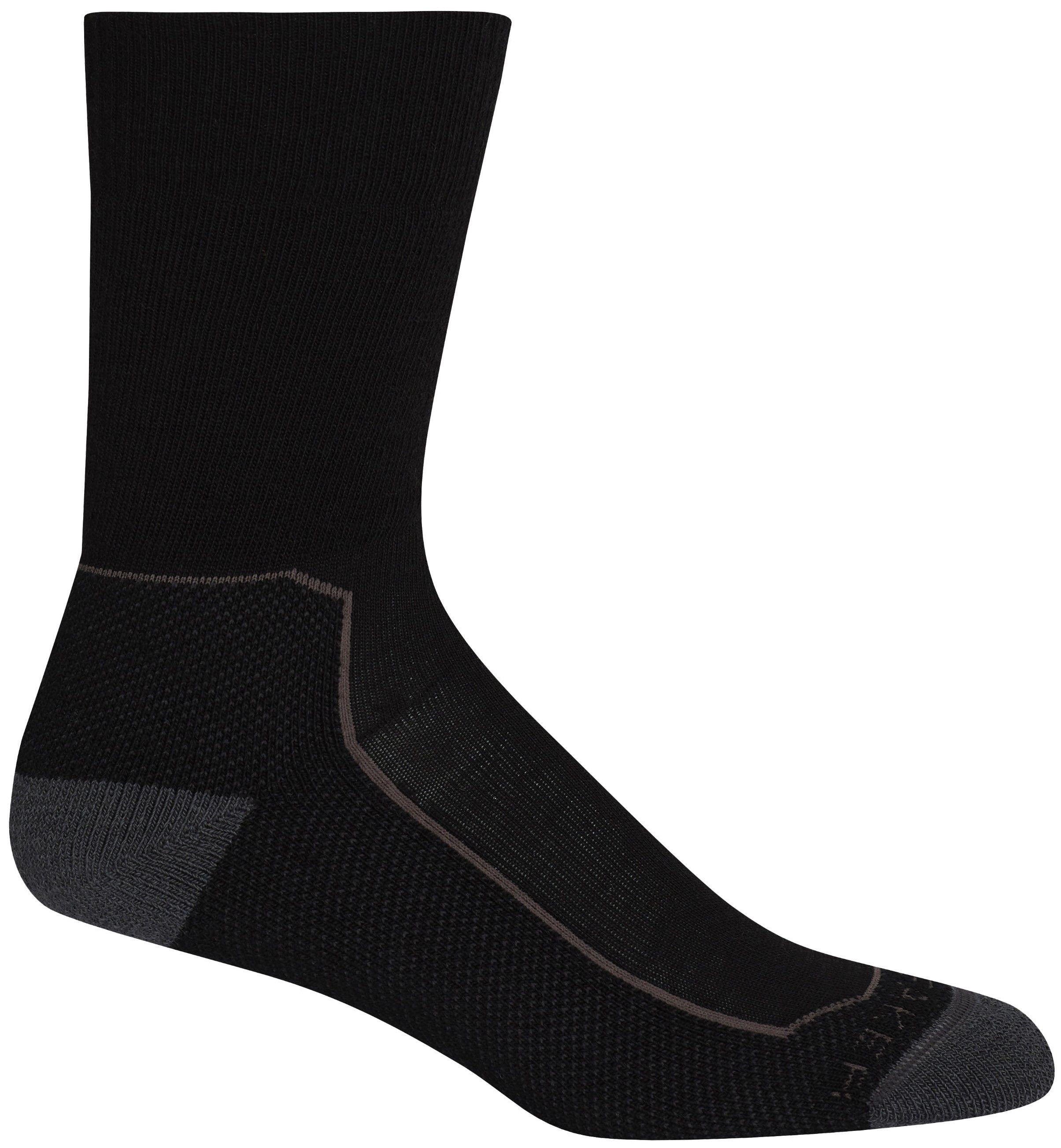 Icebreaker Women Hike+ Medium Crew Black/Monsoon/Mink