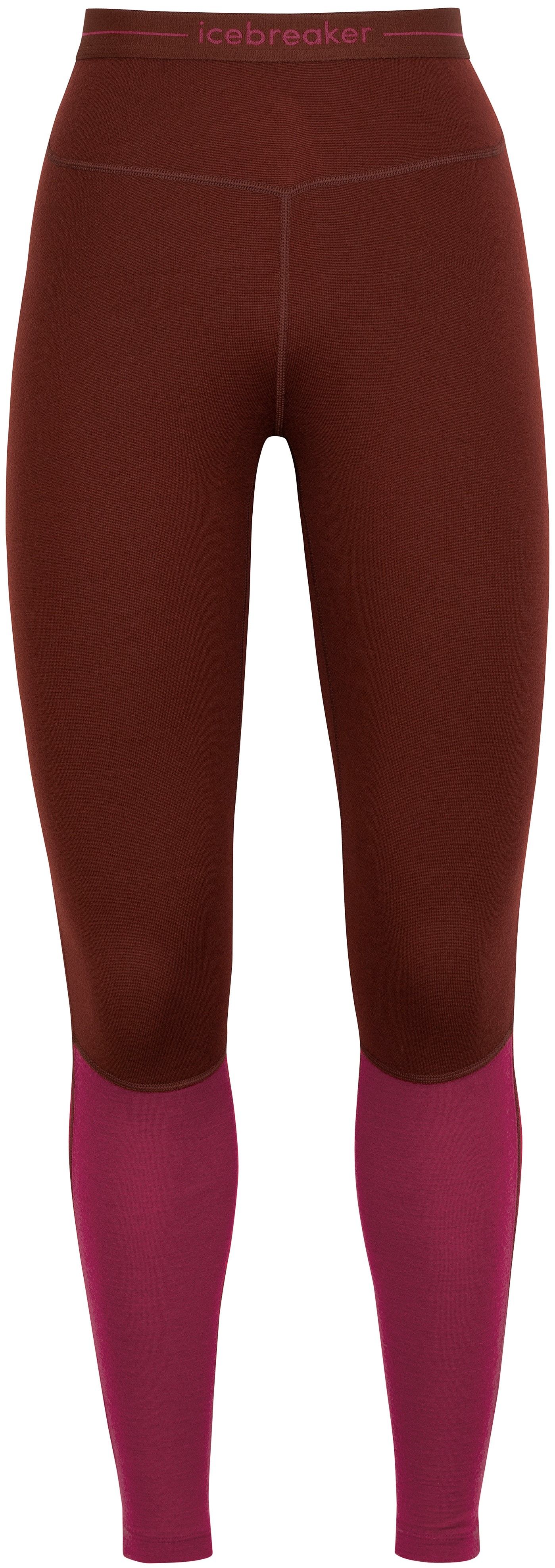 Icebreaker W's ZoneKnit 260 Leggings Espresso/Cherry/Cb