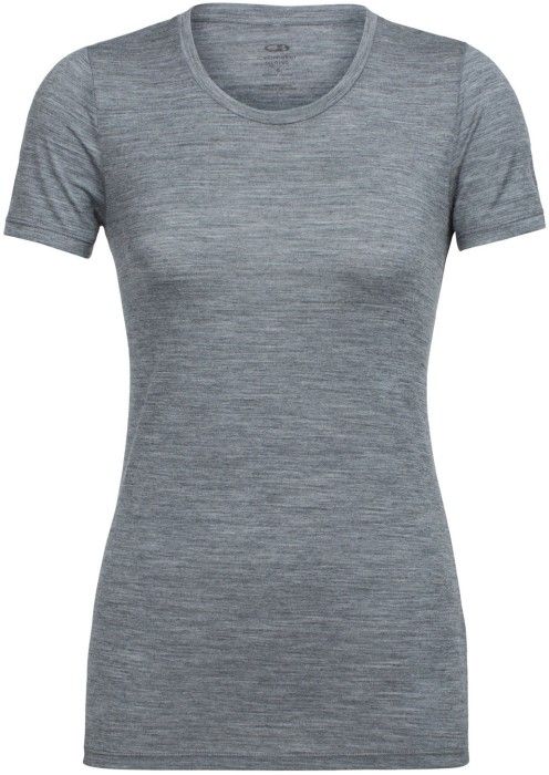 Icebreaker W's Tech Lite SS Low Crewe Hthr Gritstone