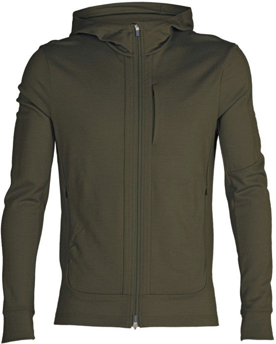Icebreaker M's Quantum III LS Zip Hood Loden