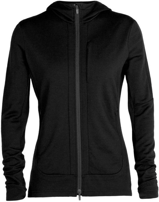 Icebreaker W's Quantum III LS Zip Hood Black