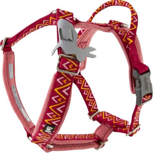 Hurtta Razzle-Dazzle Y-sele 45-55 cm Beetroot