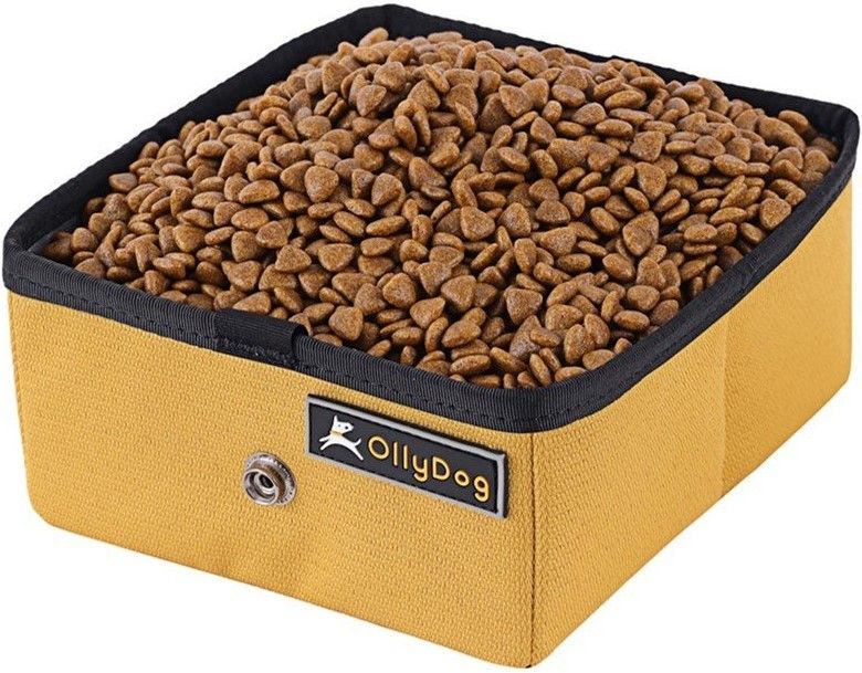 OllyDog Crumple Travel Bowl Golden Spice