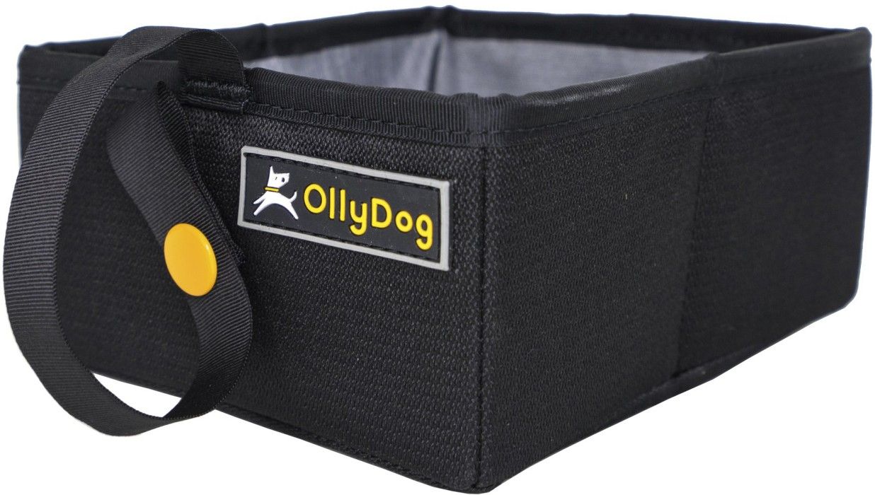 OllyDog Crumple Travel Bowl Raven
