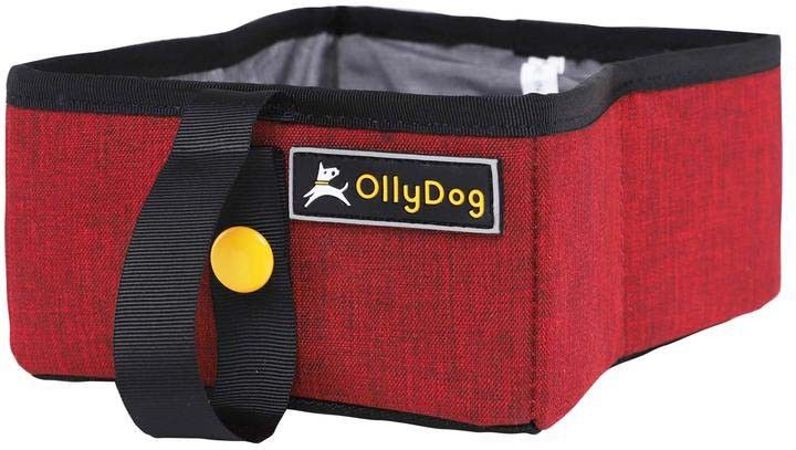 OllyDog Crumple Travel Bowl Wine