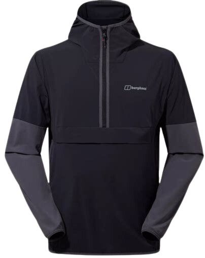 Berghaus Ws Wandermoor Wind Smock Jet Black/Grey Pinstripe