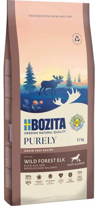 Bozita Dog Purely Puppy & Junior Elk 11 kg