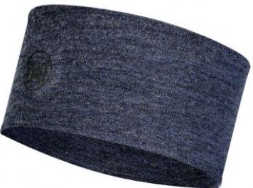 Buff Midweight Wool Headband Night Blue Melange