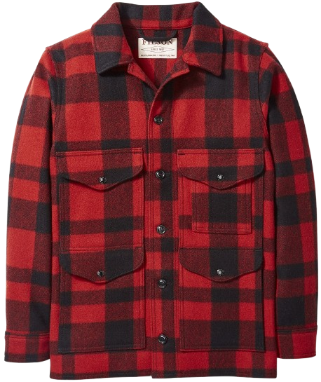 Filson Mackinaw Cruiser takki, Red/Black Plaid