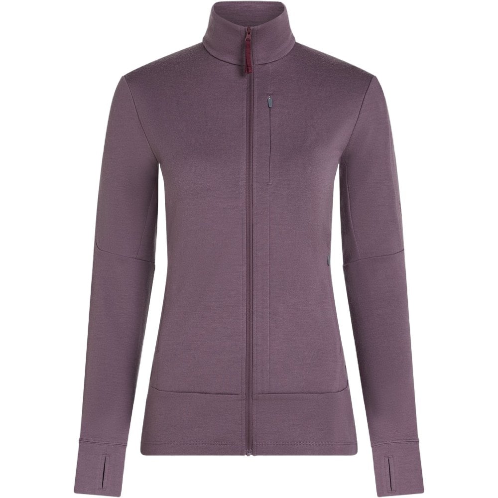 Icebreaker W's Mer 260 Quantum IV LS Zip Grey Plum