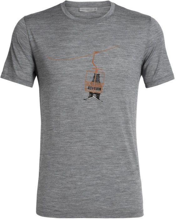 Icebreaker M's Tech Lite II SS Tee Bear Lift Gritstone Hthr