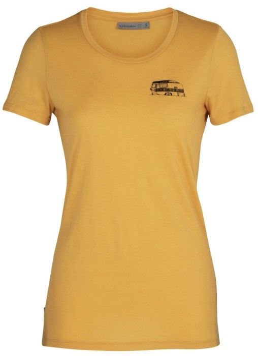 Icebreaker W's Tech Lite SS Low Crewe The Good Life Safflower