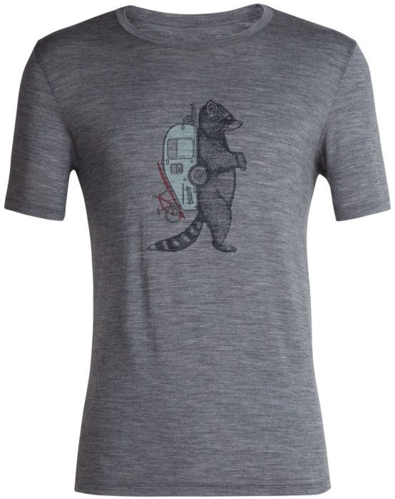 Icebreaker M Tech Lite II SS Tee Waschbar Wandering Gritstone Hthr