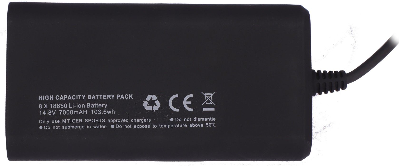 M Tiger Sports Batteripakke 14,8V 8-cellers 7000 mAh (2*4*18650)