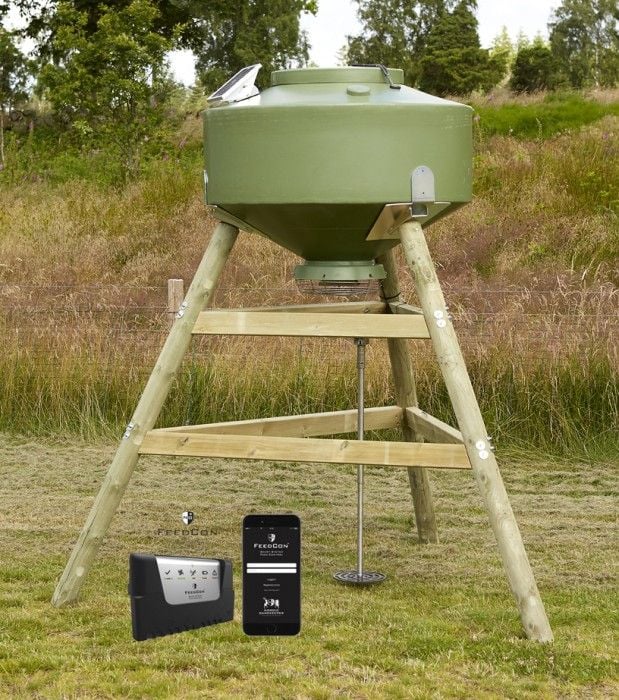 Nordic Gamekeeper Komplett 500 liters foderautomat med FeedCon
