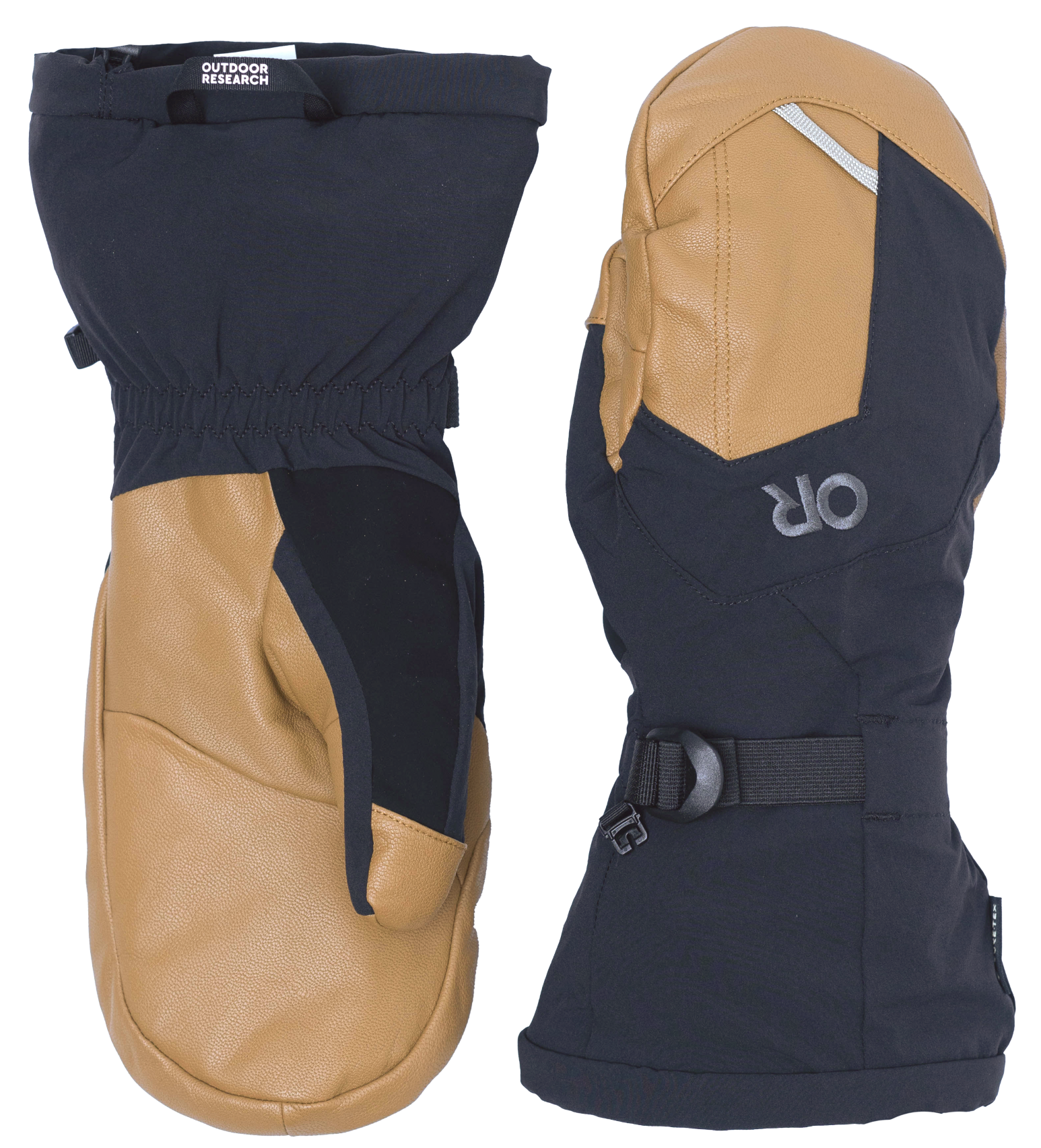 Outdoor Research Arete Modular Gore-Tex Mitts Black/Dark Natural