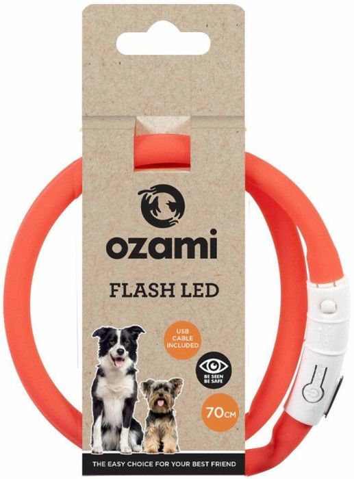 Ozami Halsband Flash Led Röd 70 cm