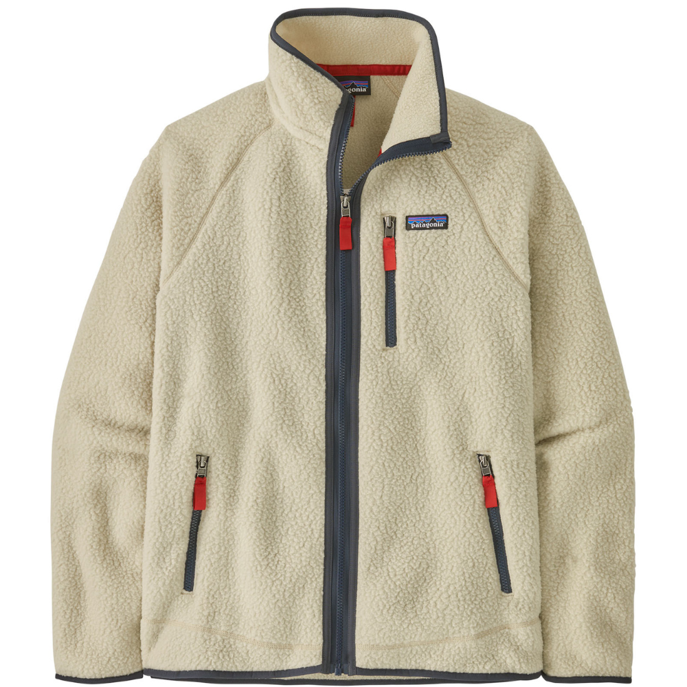 Patagonia Ms Retro Pile Jacket Pelican w/Smolder Blue
