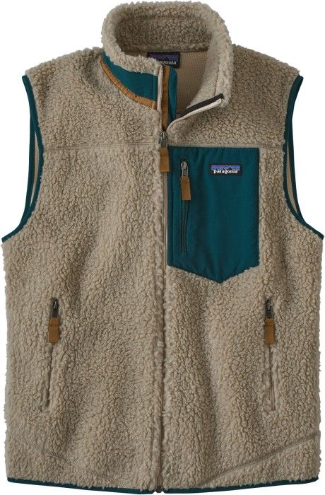 Patagonia M's Classic Retro-X Vest Pelican w/Dark Borealis Green