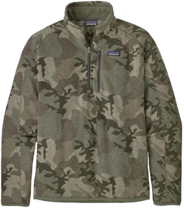 Patagonia M's Better Sweater 1/4 Zip Industrial Green River Delta Multi