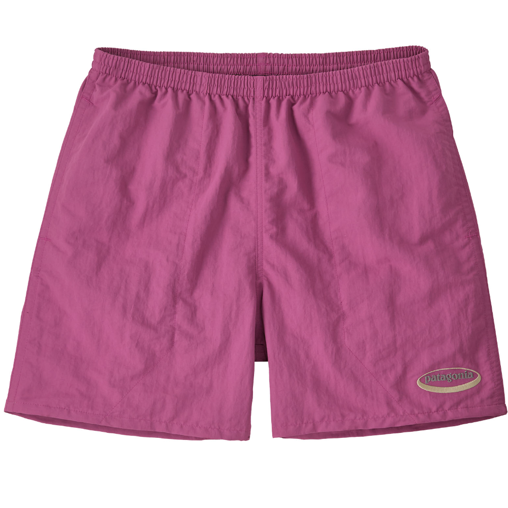 Patagonia M's Baggies Shorts - 5 In. '95 Oval Logo: Faded Magenta