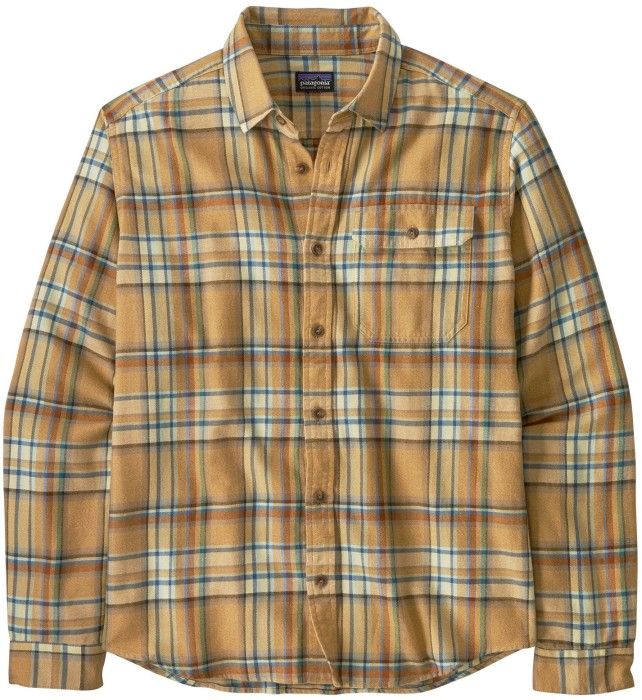 Patagonia M's L/S LW Fjord Flannel Shirt Daydream/Beeswax Tan