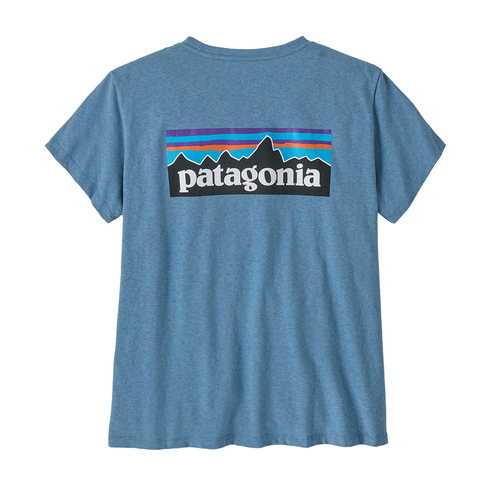 Patagonia W P-6 Logo Responsibili-Tee Shore Blue